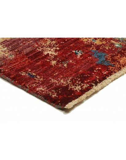Tappeto Mona Pakistan rosso marrone 122x176