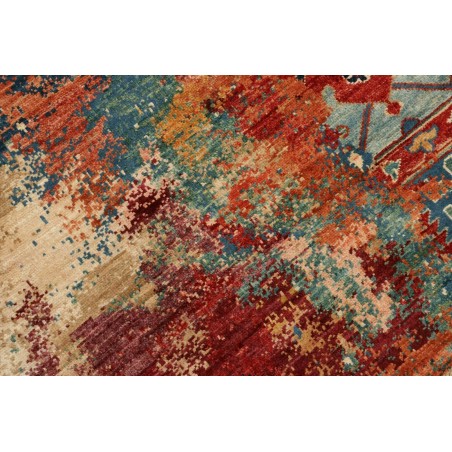 Tappeto Mona Pakistan rosso marrone 122x176