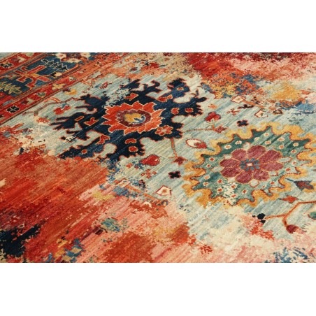 Tappeto Mona Pakistan rosso marrone 122x176