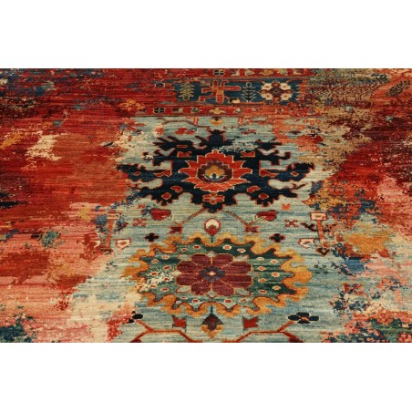 Tappeto Mona Pakistan rosso marrone 122x176