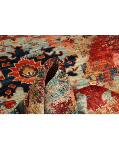 Tappeto Mona Pakistan rosso marrone 122x176