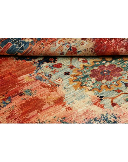 Tappeto Mona Pakistan rosso marrone 122x176