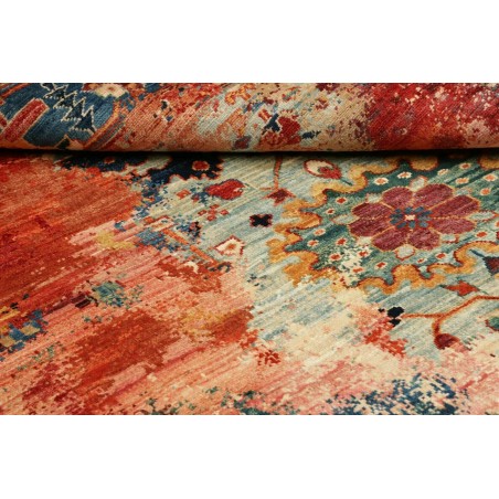 Tappeto Mona Pakistan rosso marrone 122x176