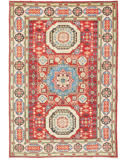Tappeto Kazak Pakistan beige rosso 119x173
