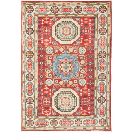 Tappeto Kazak Pakistan beige rosso 119x173