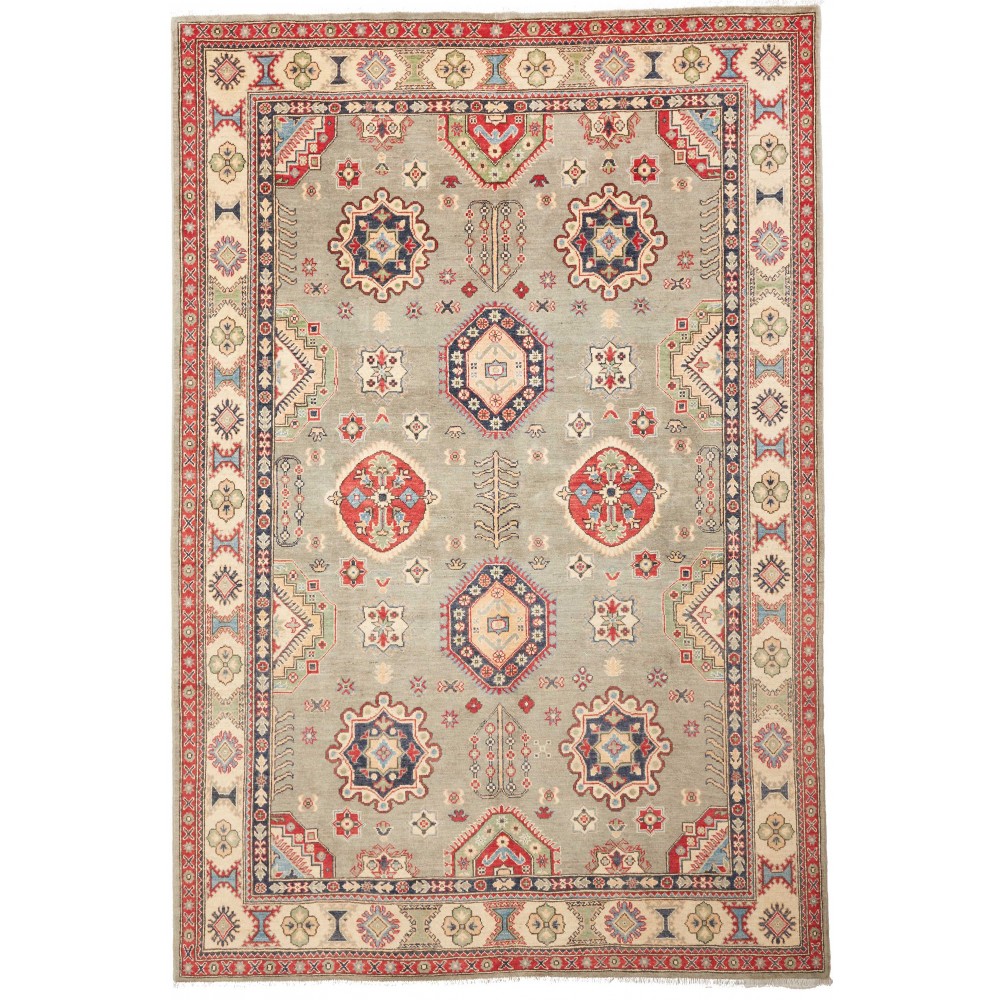 Tappeto Kazak Afghanistan marrone 201x297 Tappeto Kazak Afghanistan marrone 201x297