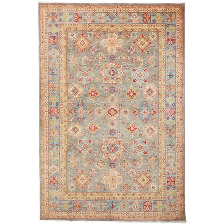 Tappeto Kazak Afghanistan marrone bianco 196x290