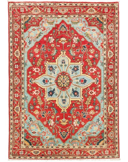 Tappeto Zigler Pakistan marrone rosso 120x173