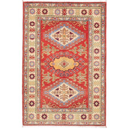 Tappeto Kazak Pakistan marrone rosso 102x150