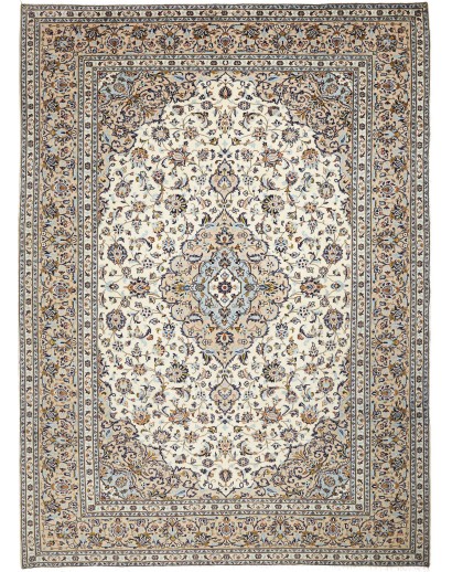 Tappeto Kashan Persia beige grigio 247x340