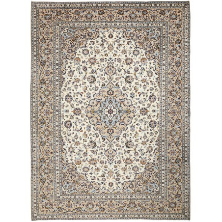 Tappeto Kashan Persia beige grigio 247x340