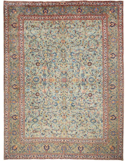 Tappeto Kashan Persia marrone grigio 296x400