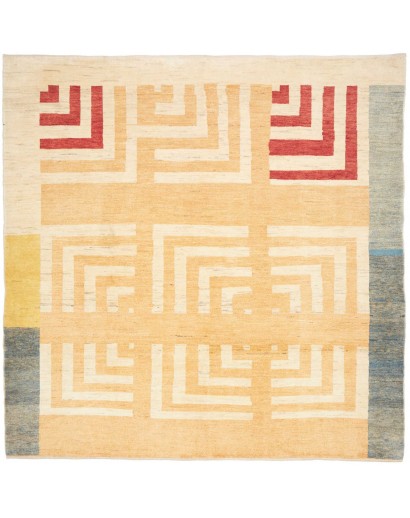 Tappeto Gabbeh Fine Persia giallo bianco 225x225