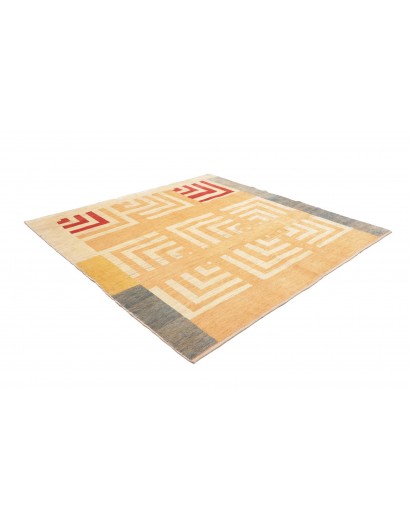 Tappeto Gabbeh Fine Persia giallo bianco 225x225