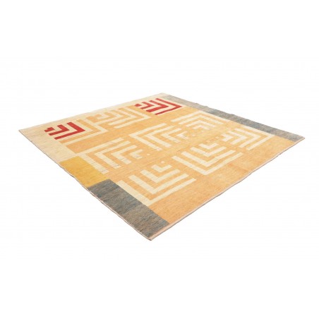 Tappeto Gabbeh Fine Persia giallo bianco 225x225