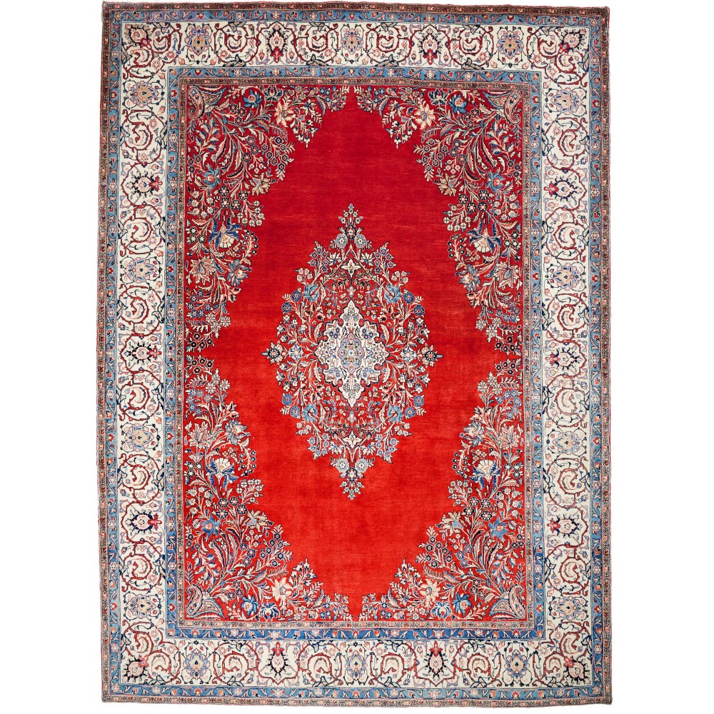 Tappeto Sarough Persia beige rosso 267x368 Tappeto Sarough Persia beige rosso 267x368