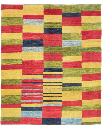 Tappeto Gabbeh Fine Persia marrone rosso 184x227