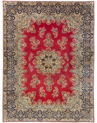 Tappeto Kerman Persia bianco giallo 235x316