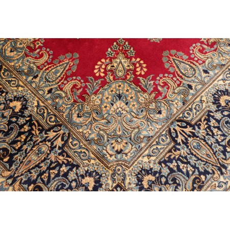 Tappeto Kerman Persia bianco giallo 235x316
