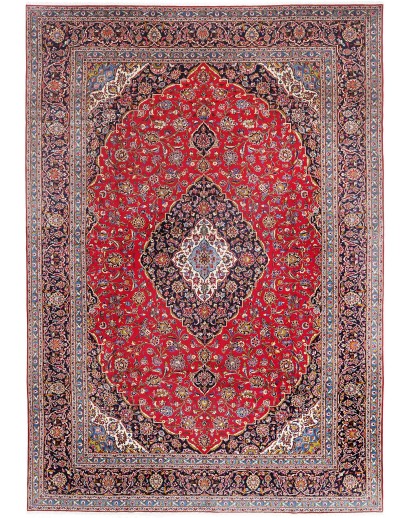 Tappeto Ardakan Persia marrone blu 340x490
