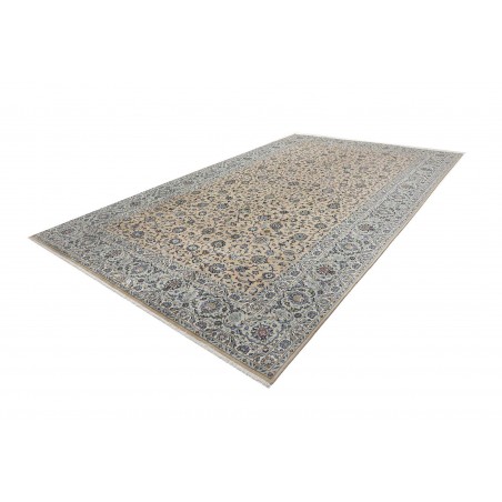 Tappeto Kashan Persia beige grigio 305x505