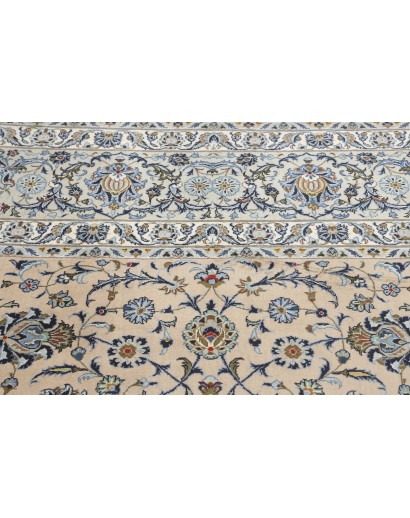 Tappeto Kashan Persia beige grigio 305x505
