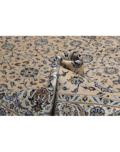 Tappeto Kashan Persia beige grigio 305x505