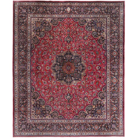 Tappeto Mashad Persia grigio marrone 400x490