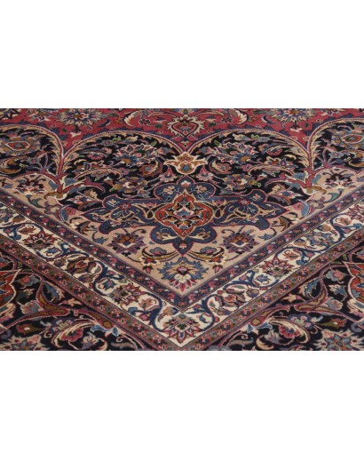 Tappeto Mashad Persia grigio marrone 400x490