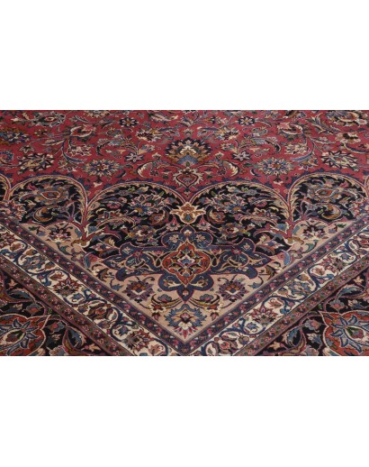 Tappeto Mashad Persia grigio marrone 400x490