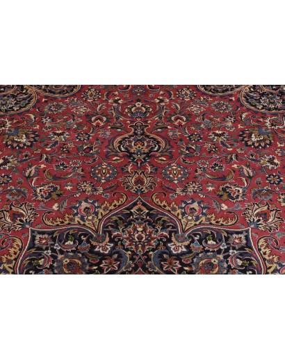 Tappeto Mashad Persia grigio marrone 400x490