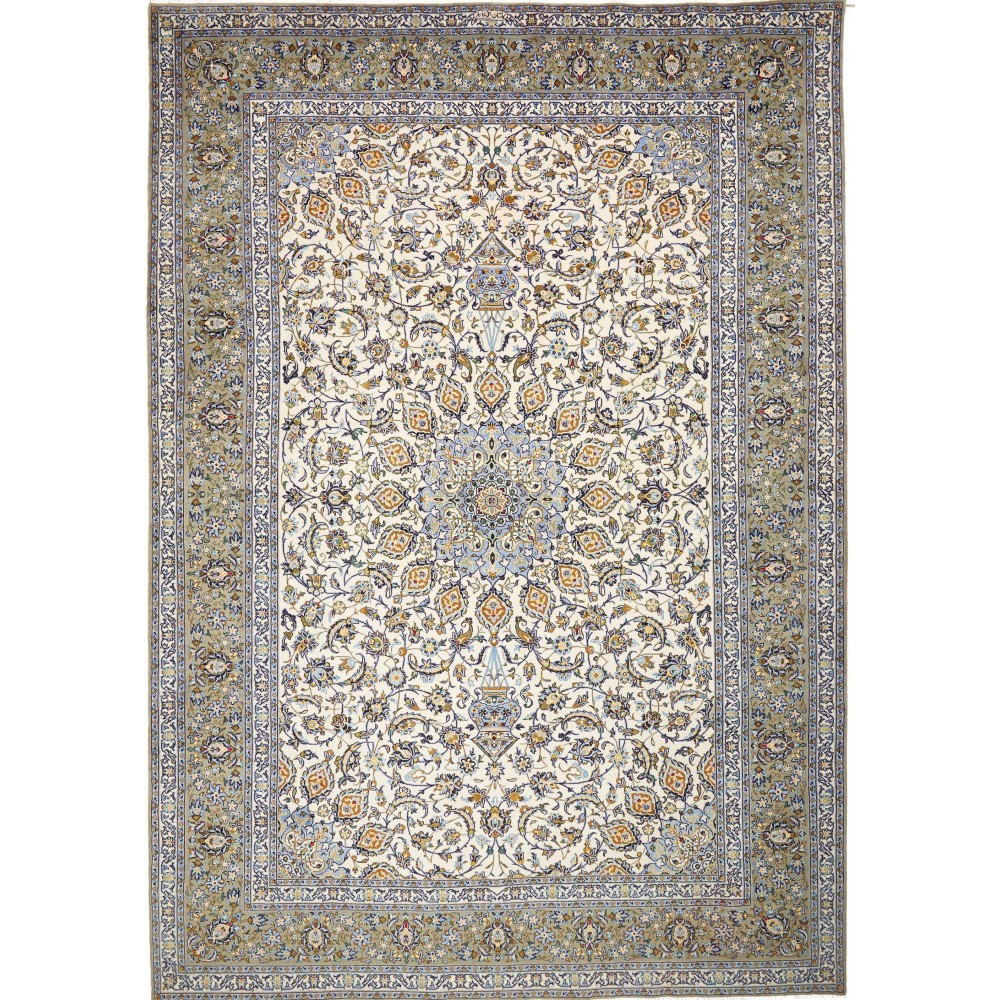 Tappeto Kashan Persia beige marrone 295x425 Tappeto Kashan Persia beige marrone 295x425