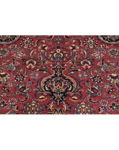 Tappeto Mashad Persia grigio marrone 400x490