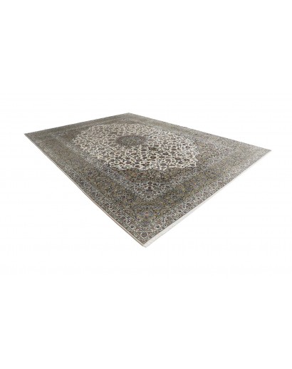 Tappeto Kashan Persia beige bianco 354x490