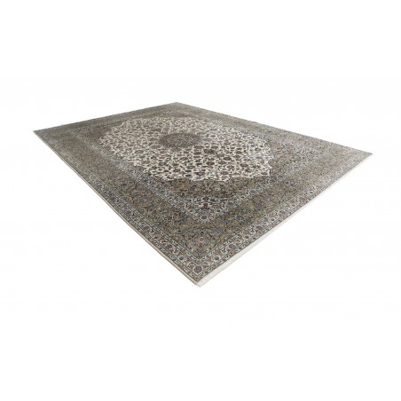 Tappeto Kashan Persia beige bianco 354x490