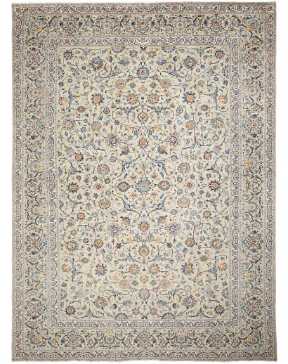 Tappeto Kashan Persia beige bianco 300x415