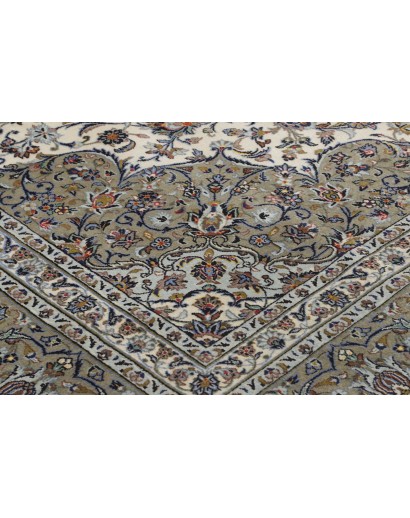 Tappeto Kashan Persia beige bianco 354x490