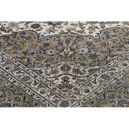 Tappeto Kashan Persia beige bianco 354x490