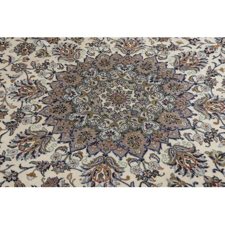 Tappeto Kashan Persia beige bianco 354x490