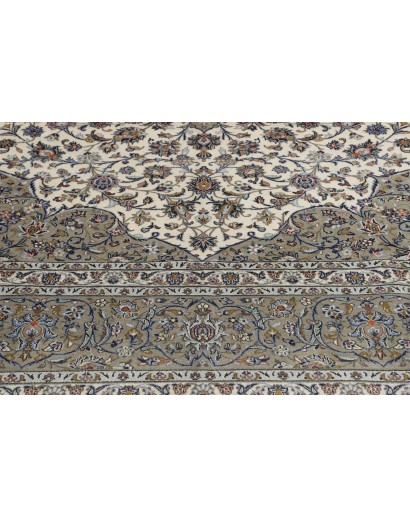 Tappeto Kashan Persia beige bianco 354x490