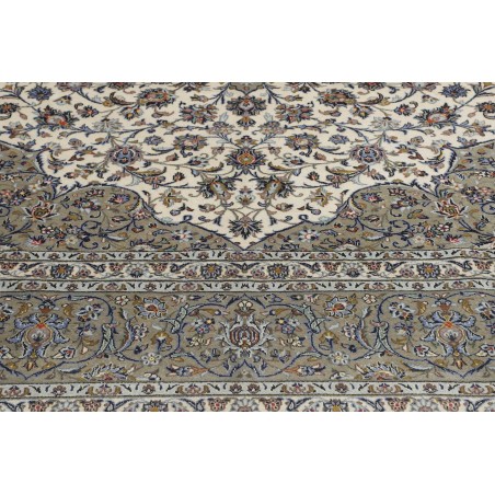 Tappeto Kashan Persia beige bianco 354x490