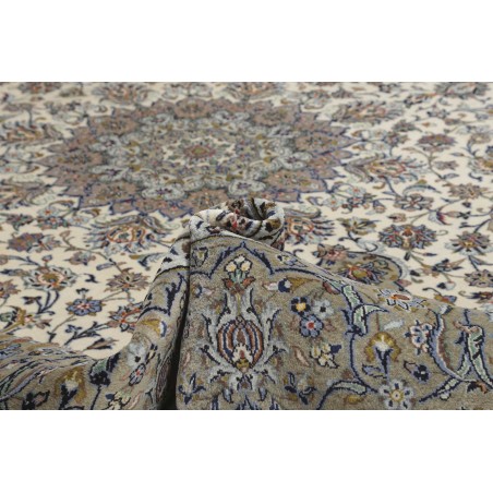 Tappeto Kashan Persia beige bianco 354x490