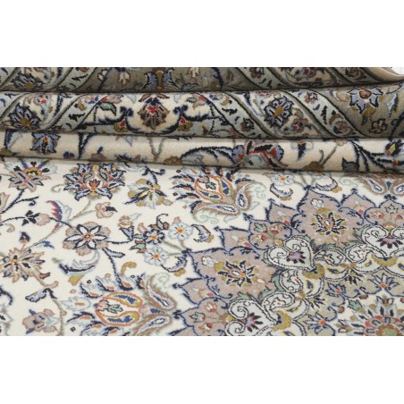 Tappeto Kashan Persia beige bianco 354x490