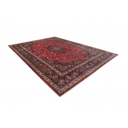 Tappeto Mashad Persia marrone blu 347x487