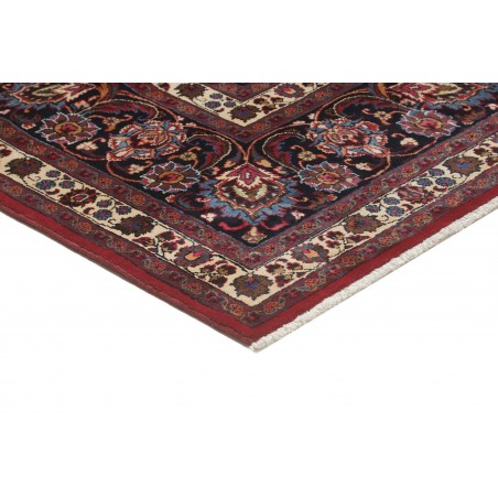 Tappeto Mashad Persia marrone blu 347x487