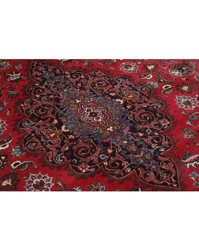 Tappeto Mashad Persia marrone blu 347x487