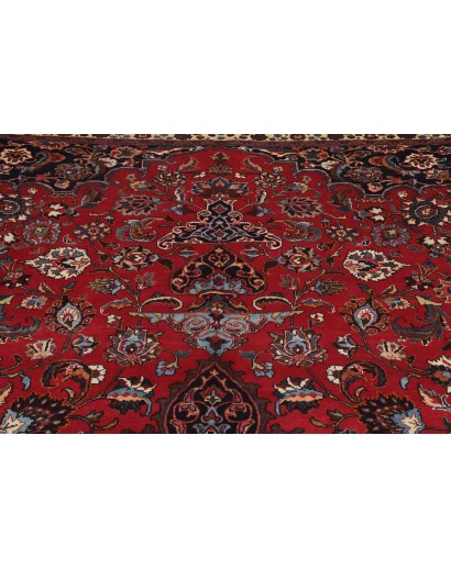 Tappeto Mashad Persia marrone blu 347x487