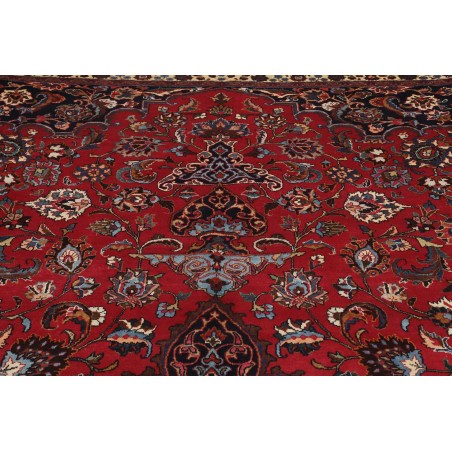 Tappeto Mashad Persia marrone blu 347x487