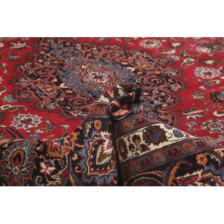 Tappeto Mashad Persia marrone blu 347x487