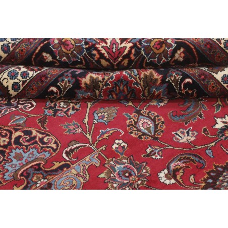 Tappeto Mashad Persia marrone blu 347x487